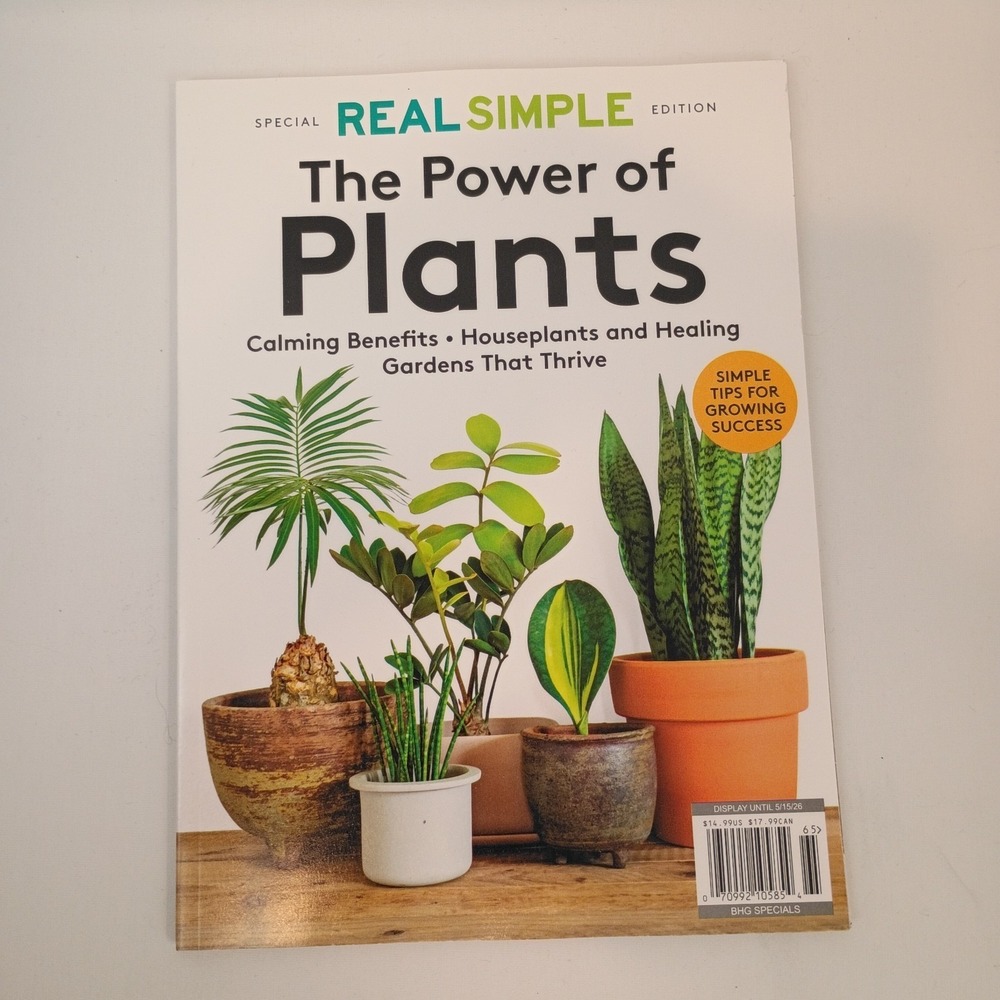 The Power Of PLANTS: Real Simple Magazine 2026 ~ Healing ~ Gardens Thrive